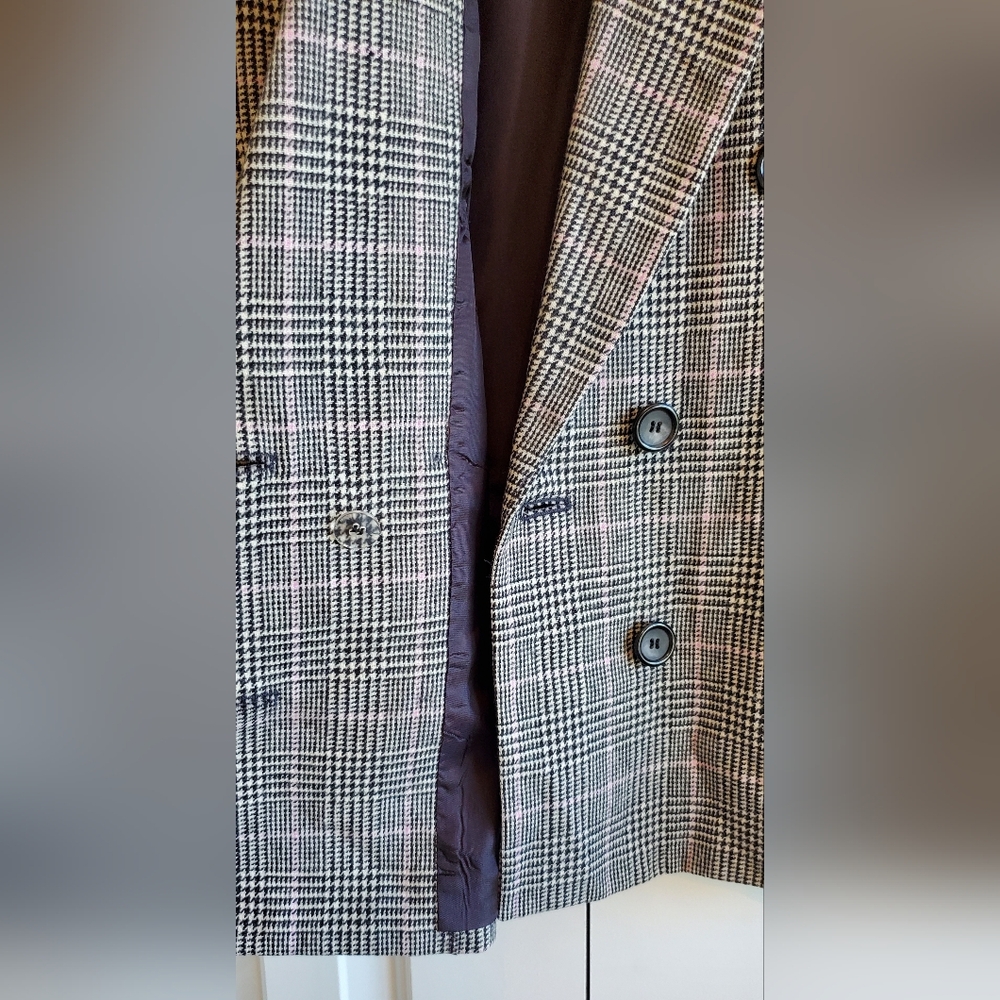 Vintage Pendleton Petite Houndstooth Double Breas… - image 6